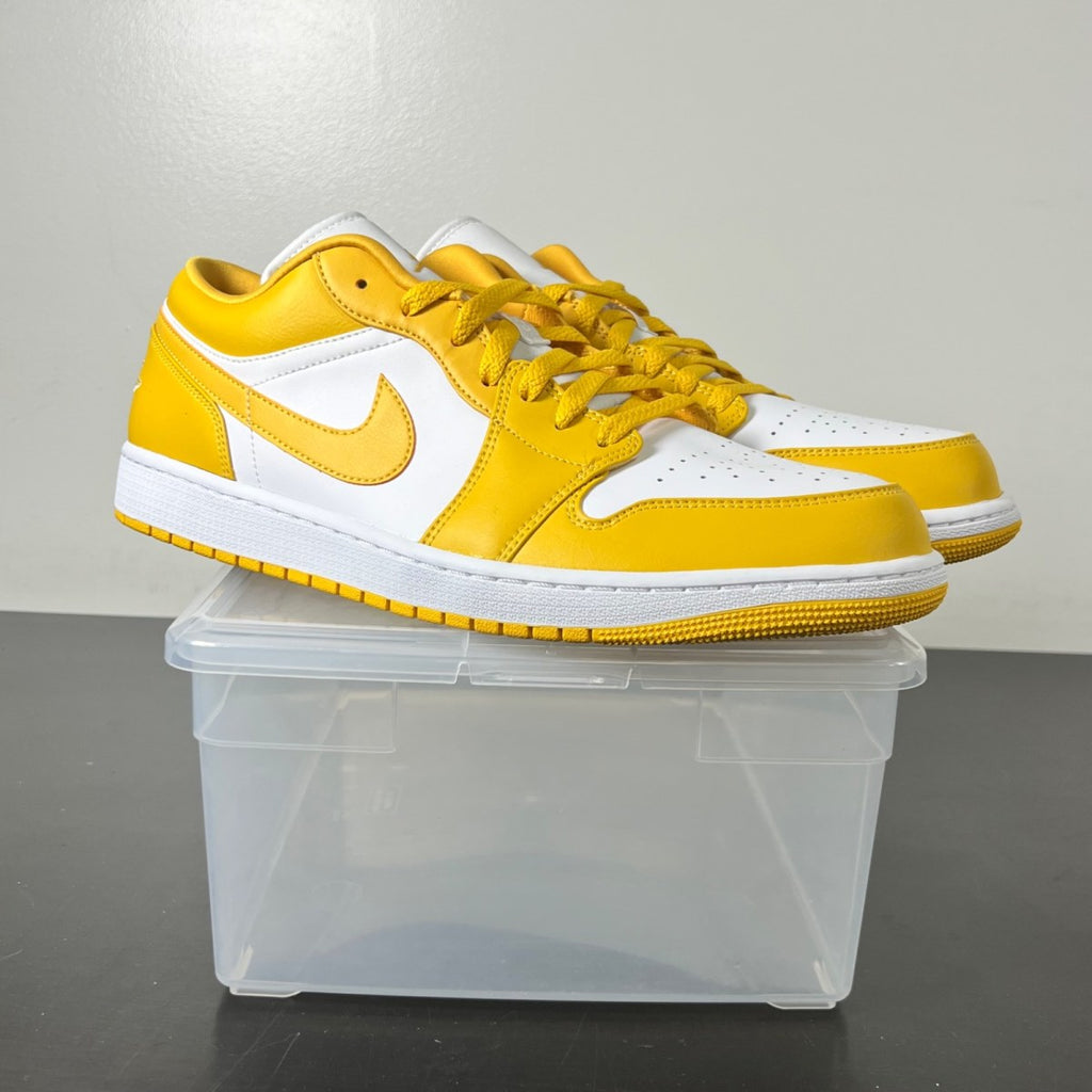 Jordan 1 Low Pollen 14 (New Pre-Owned)JordanWhite/Pollen - Image 1