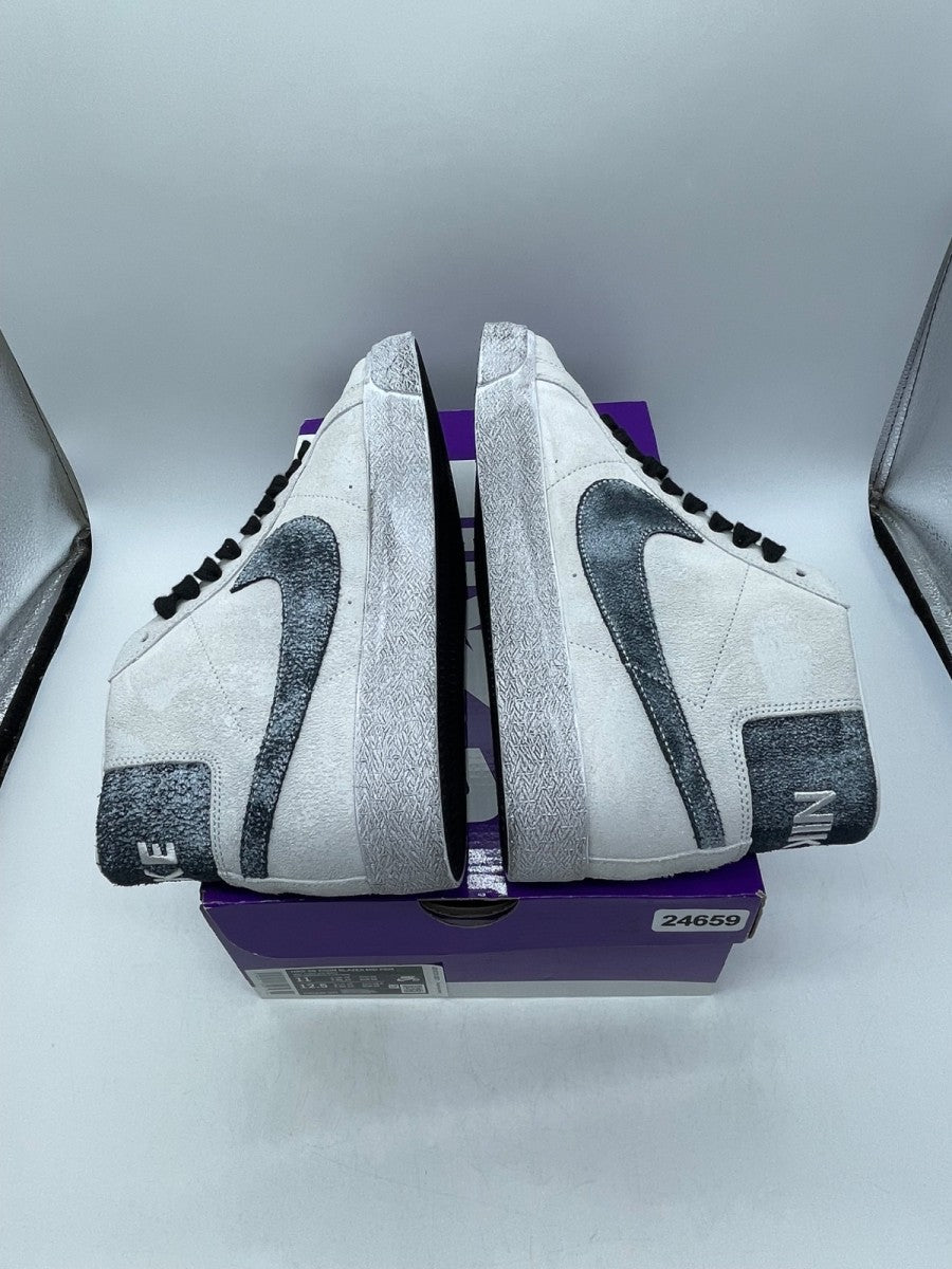Nike SB Blazer Mid Faded Sail Black 11 (Moderately Worn Pre-Owned)NikeSail/Black - Image 6