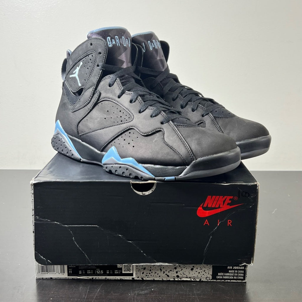 Jordan 7 Retro Chambray (2023) 11 (Lightly Worn Pre-Owned)JordanBlack/Chambray/Light Graphite - Image 1