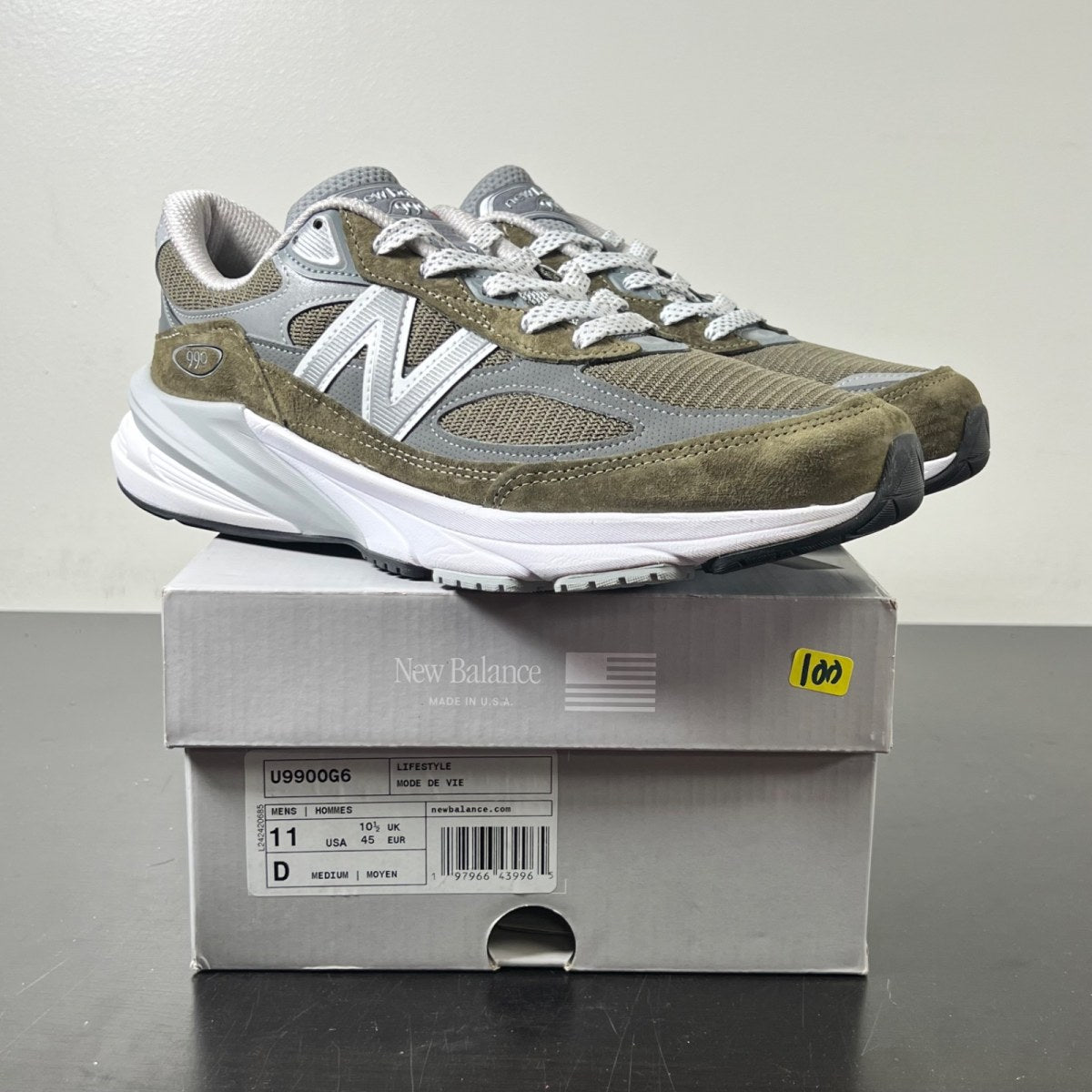 New Balance 990v6 MiUSA True Camo White 11 (Lightly Worn Pre-Owned)New BalanceTrue Camo/White - Image 1
