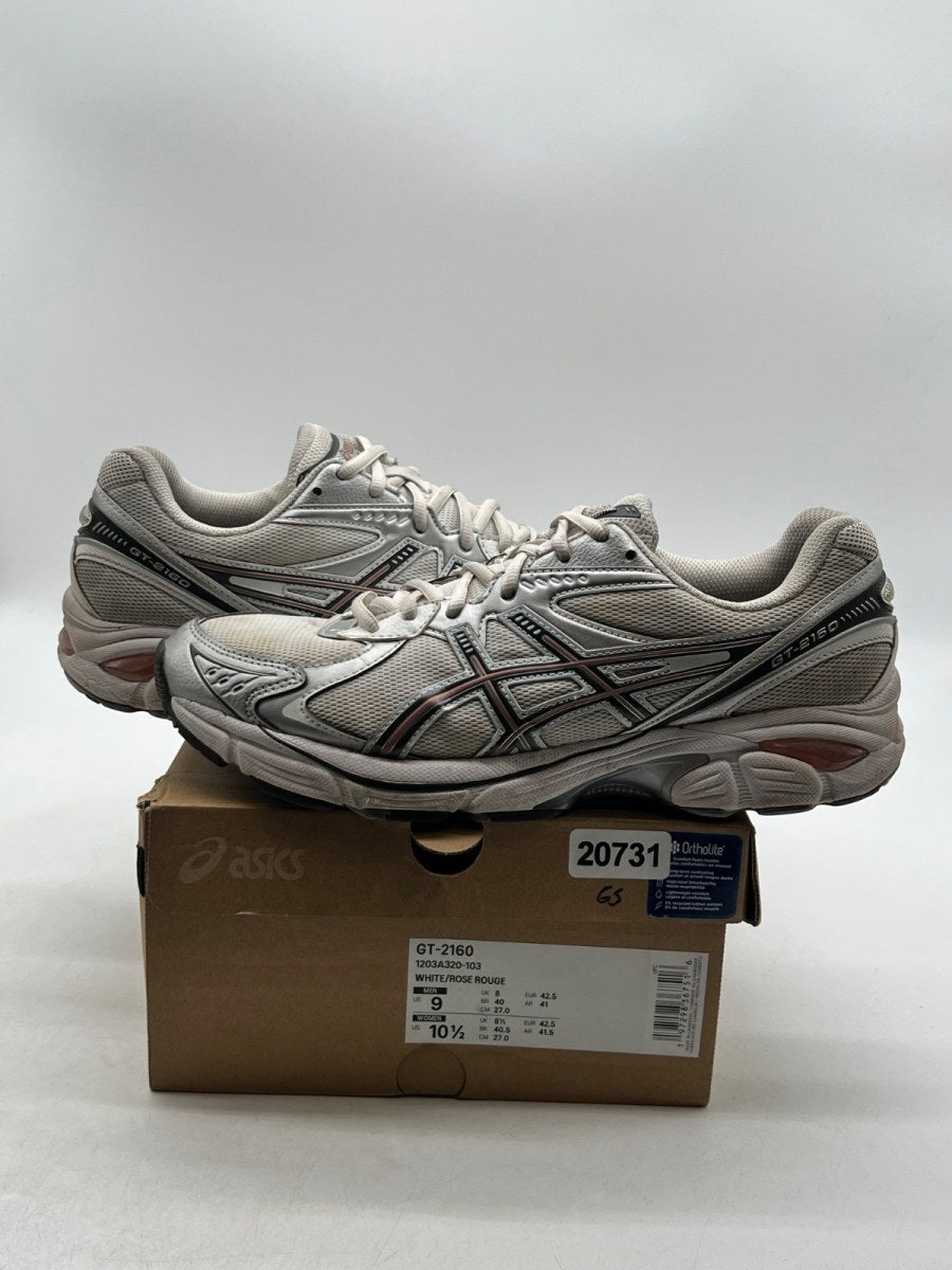 ASICS GT-2160 White Rose Rouge 9 (Moderately Worn Pre-Owned) - Image 1