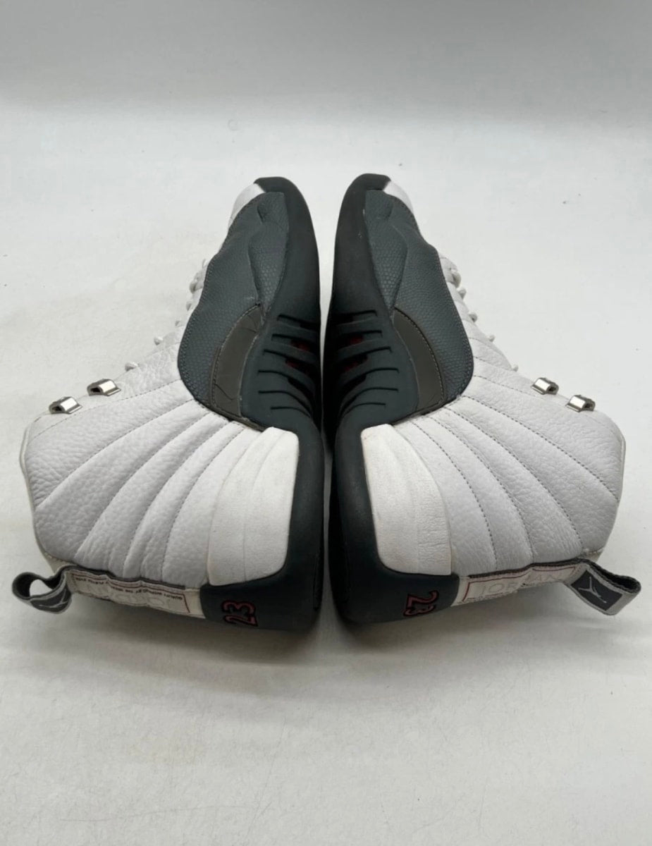 Jordan 12 Retro Flint Grey 13 (Heavily Worn Pre-Owned)JordanWhite/Flint Grey-Metallic Silver - Image 6