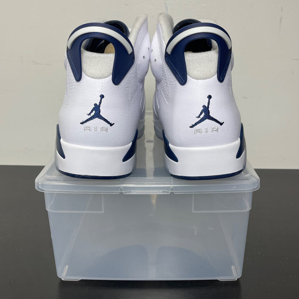 Jordan 6 Retro Midnight Navy (2022) 14 (New Pre-Owned)JordanWhite/Midnight Navy - Image 4