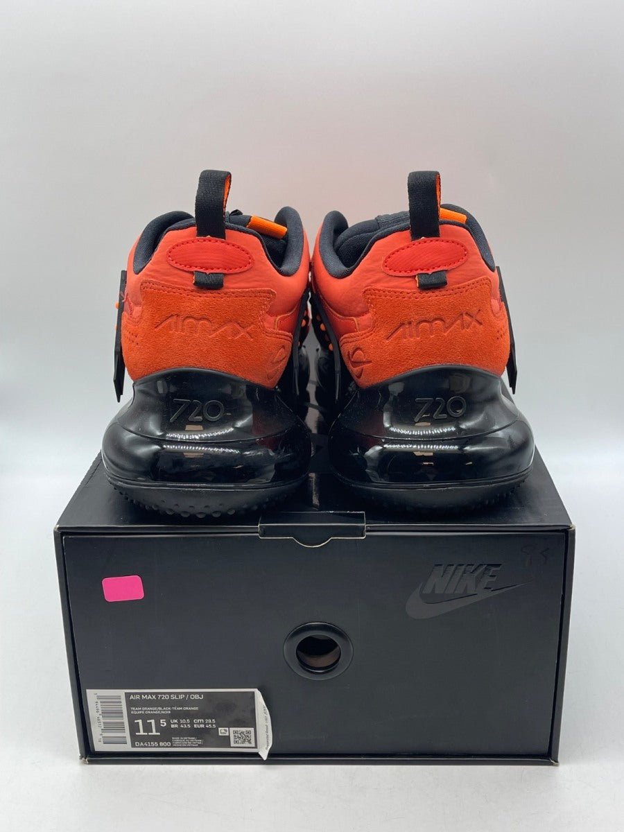 Nike Air Max 720 Slip OBJ Team Orange 11.5 (Moderately Worn Pre-Owned)NikeTeam Orange/Black-Team Orange - Image 3