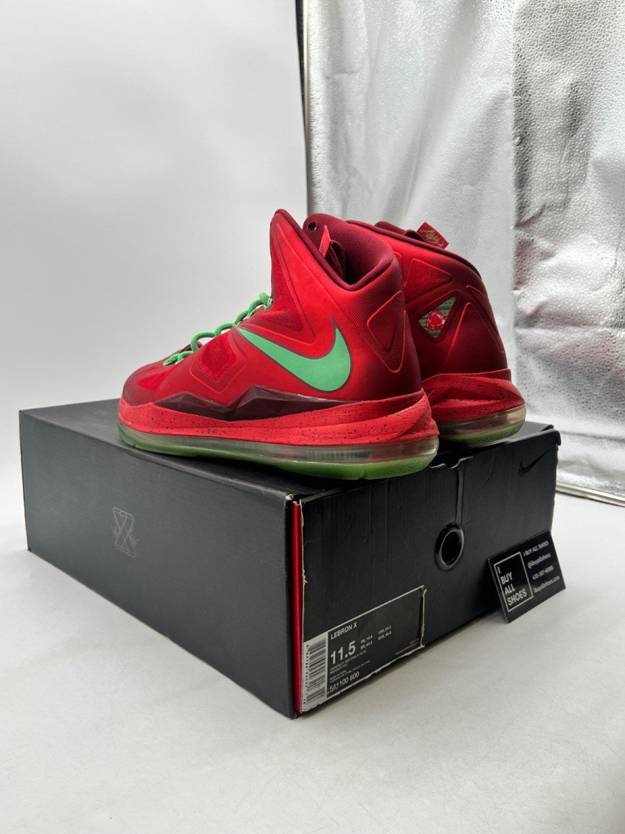 Nike LeBron X Christmas 11.5 (Moderately Worn Pre-Owned) - Image 4