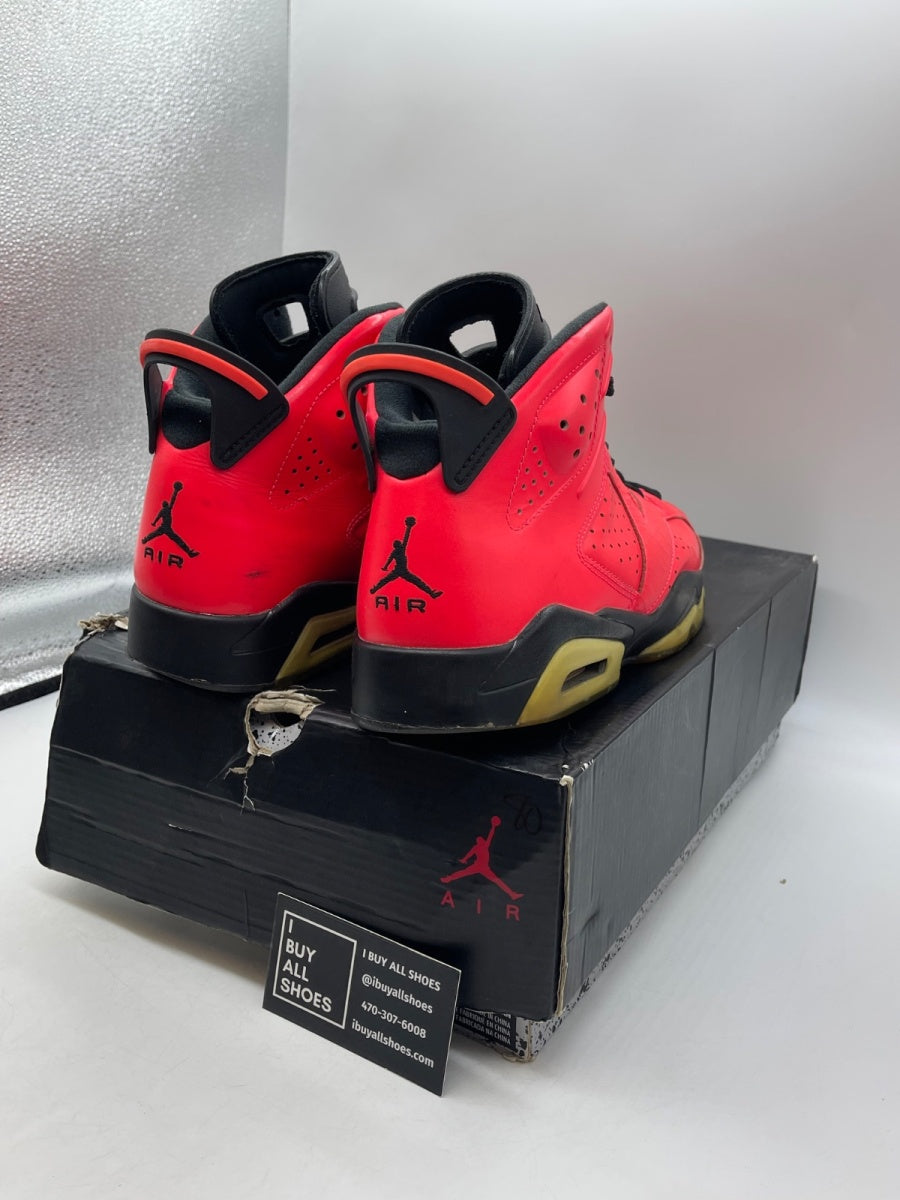 Jordan 6 Retro Infrared 23 (Toro) 9.5 (Heavily Worn Pre-Owned) - Image 5
