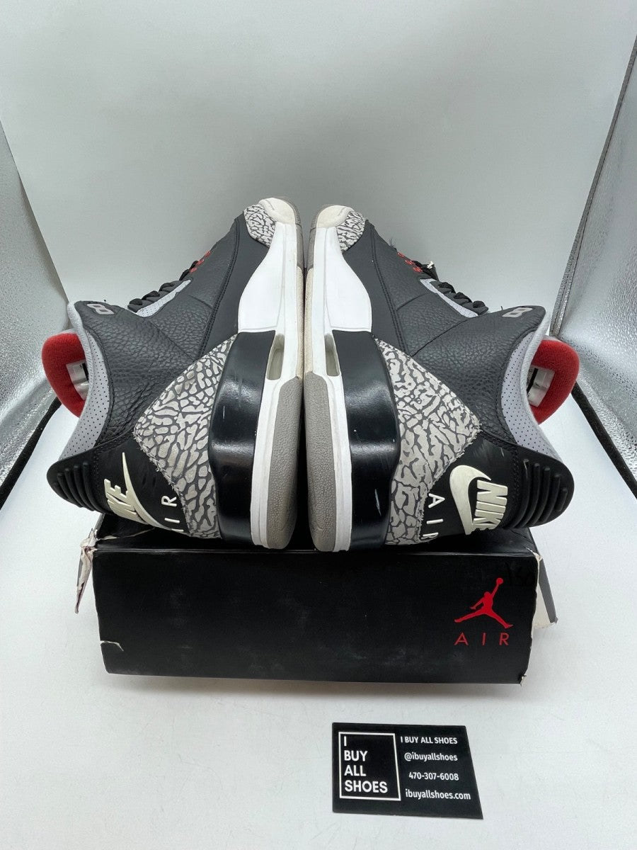 Jordan 3 Retro Black Cement (2018) 14 (Heavily Worn Pre-Owned) - Image 6