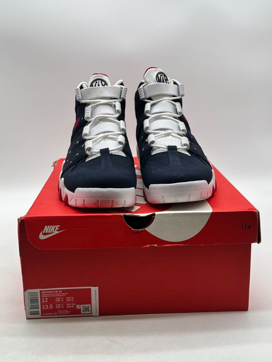 Nike Air Max CB '94 USA (2021) 12 (Lightly Worn Pre-Owned)NikeObsidian/Gym Red-White - Image 2