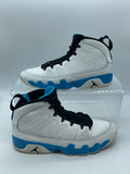 Jordan 9 Retro Powder Blue (2024) 11 (Moderately Worn Pre-Owned)JordanSummit White/Black/Dark Powder Blue - Image 1
