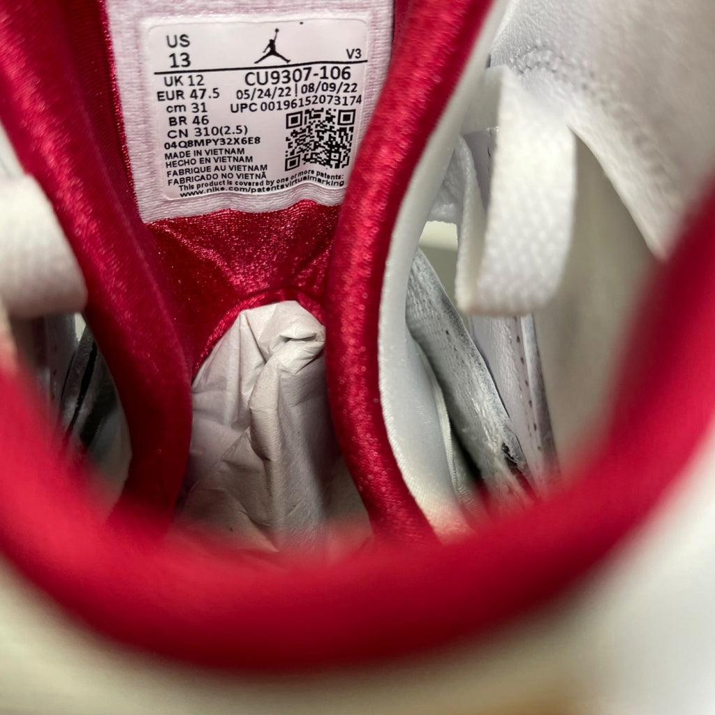 Jordan 7 Retro Cardinal (2022) 13 (New Pre-Owned)JordanWhite/Black/Cardinal Red/Chutney - Image 6