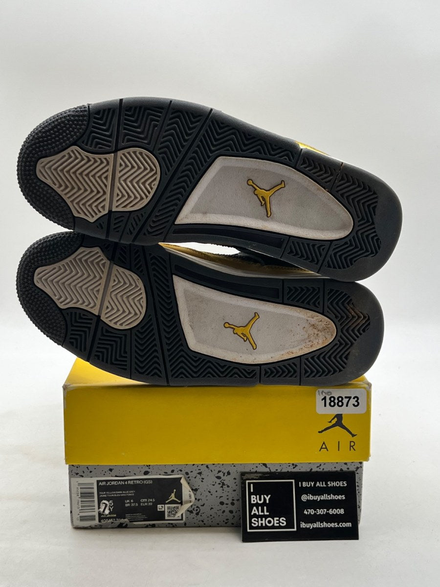 Jordan 4 Retro Lightning (2021) 7.5 (Moderately Worn Pre-Owned) - Image 8