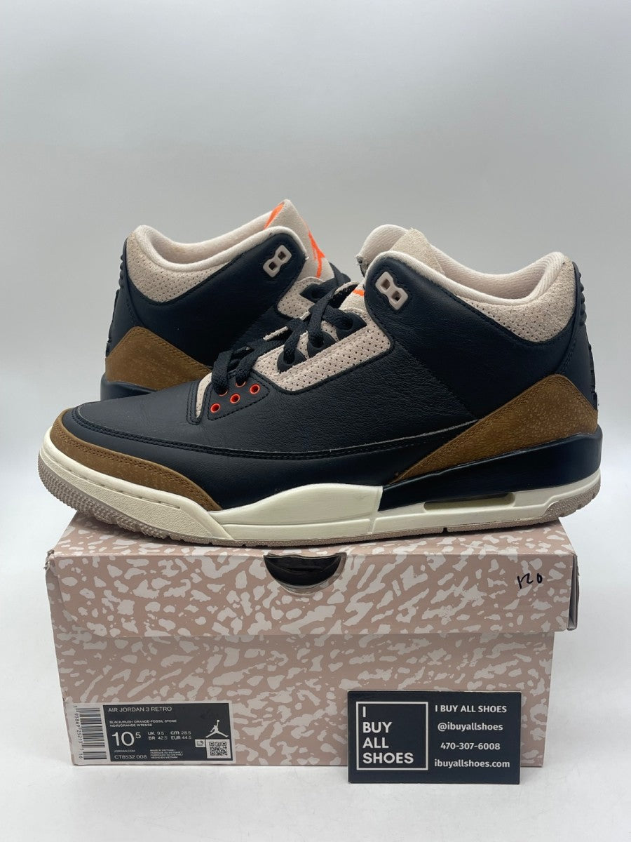 Jordan 3 Retro Desert Elephant 10.5 (Moderately Worn Pre-Owned) - Image 1