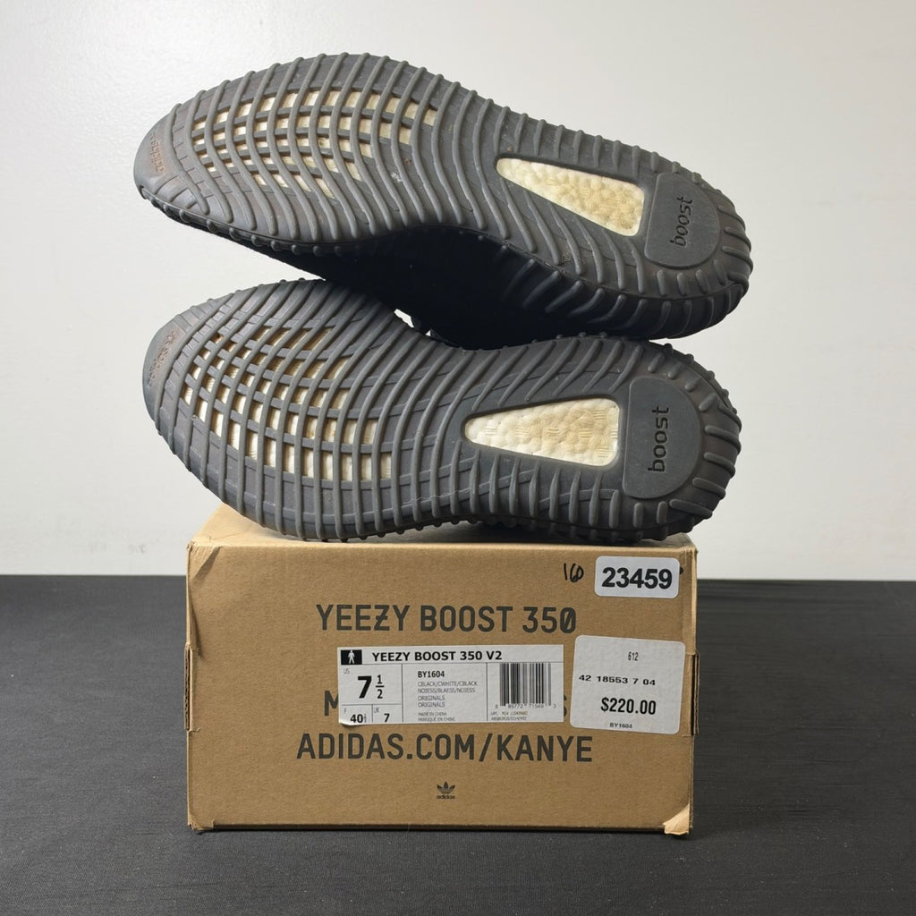 adidas Yeezy Boost 350 V2 Core Black White (Size 7.5) - Image 6