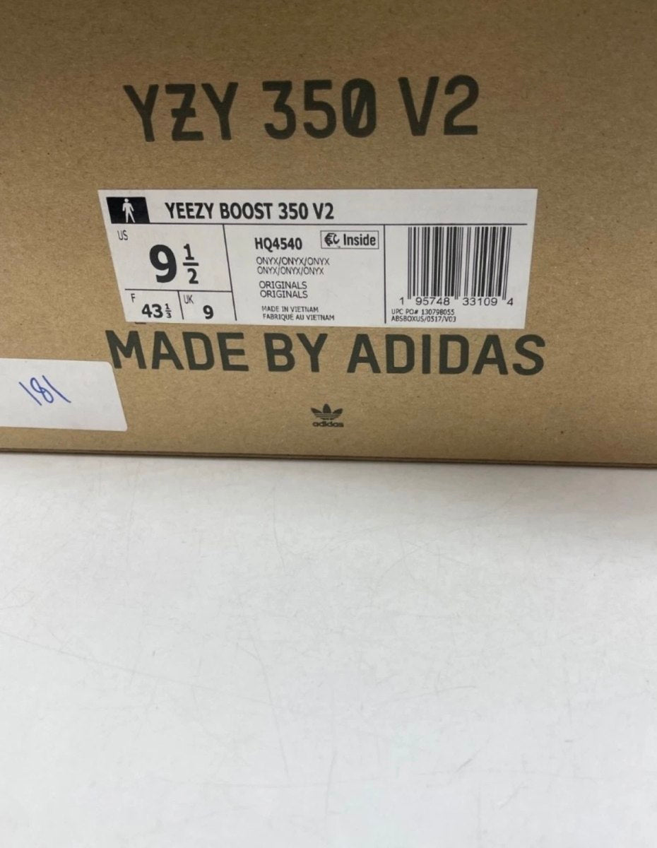 adidas Yeezy Boost 350 V2 Onyx 9.5 (Lightly Worn Pre-Owned)adidasOnyx/Onyx/Onyx - Image 7