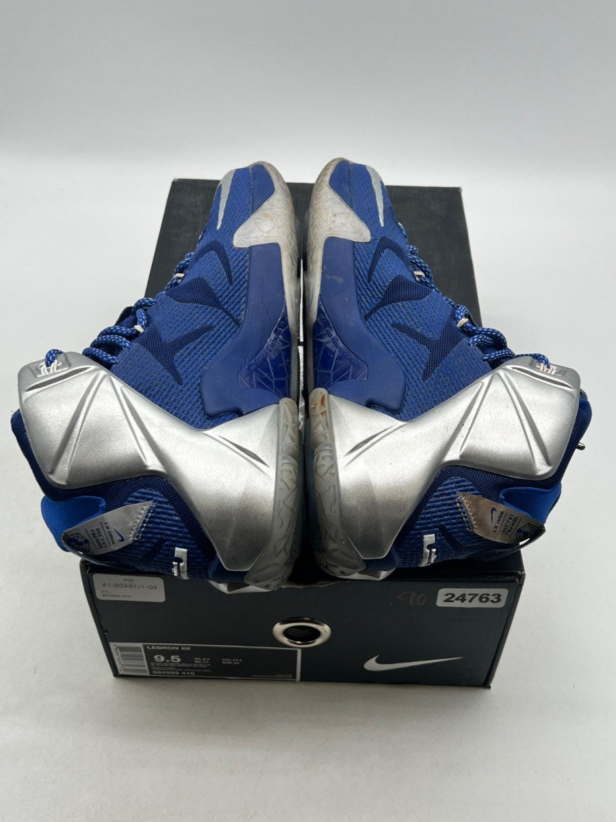Nike LeBron 12 What If 9.5 (Moderately Worn Pre-Owned)NikeDeep Royal Blue/Metallic Silver/Lyon Blue/White - Image 9