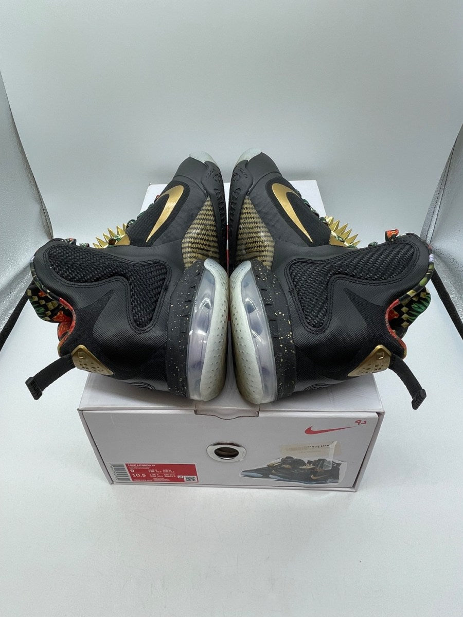 Nike LeBron 9 Watch the Throne (2022) 9 (Moderately Worn Pre-Owned)NikeBlack/Metallic Gold - Image 6