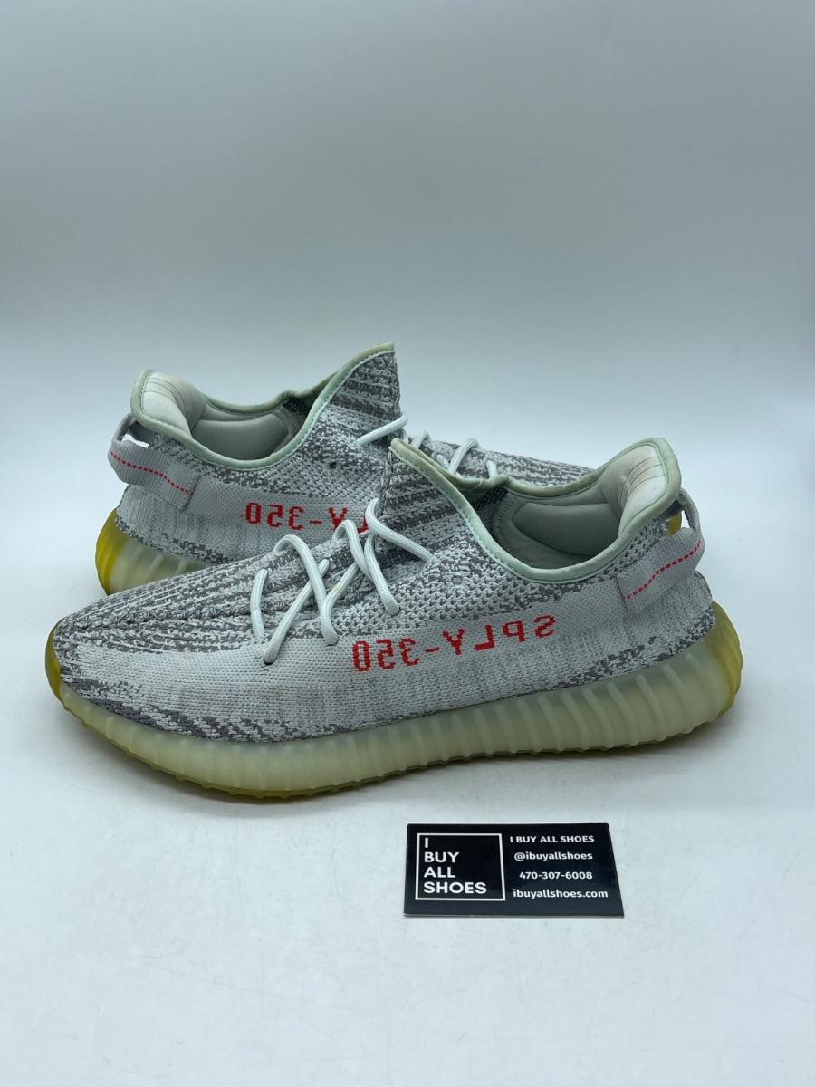 adidas Yeezy Boost 350 V2 Blue Tint 14 (Heavily Worn Pre-Owned) - Image 1