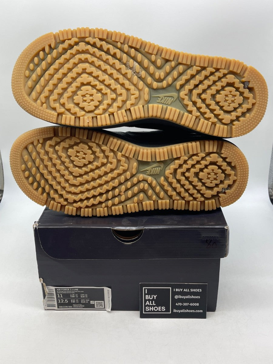 Nike Air Force 1 Low Luxe Black Gum 11 (Moderately Worn Pre-Owned) - Image 7