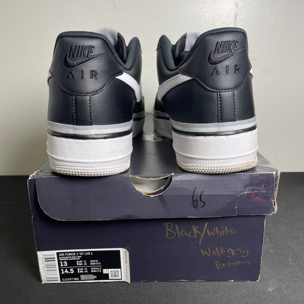 Nike Air Force 1 Low '07 LV8 Black Wolf Grey (Size 13) - aux