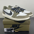 Jordan 1 Retro Low OG Medium Olive 11 (Moderately Worn Pre-Owned)JordanMedium Olive/Summit White/Sail/Black - Image 1