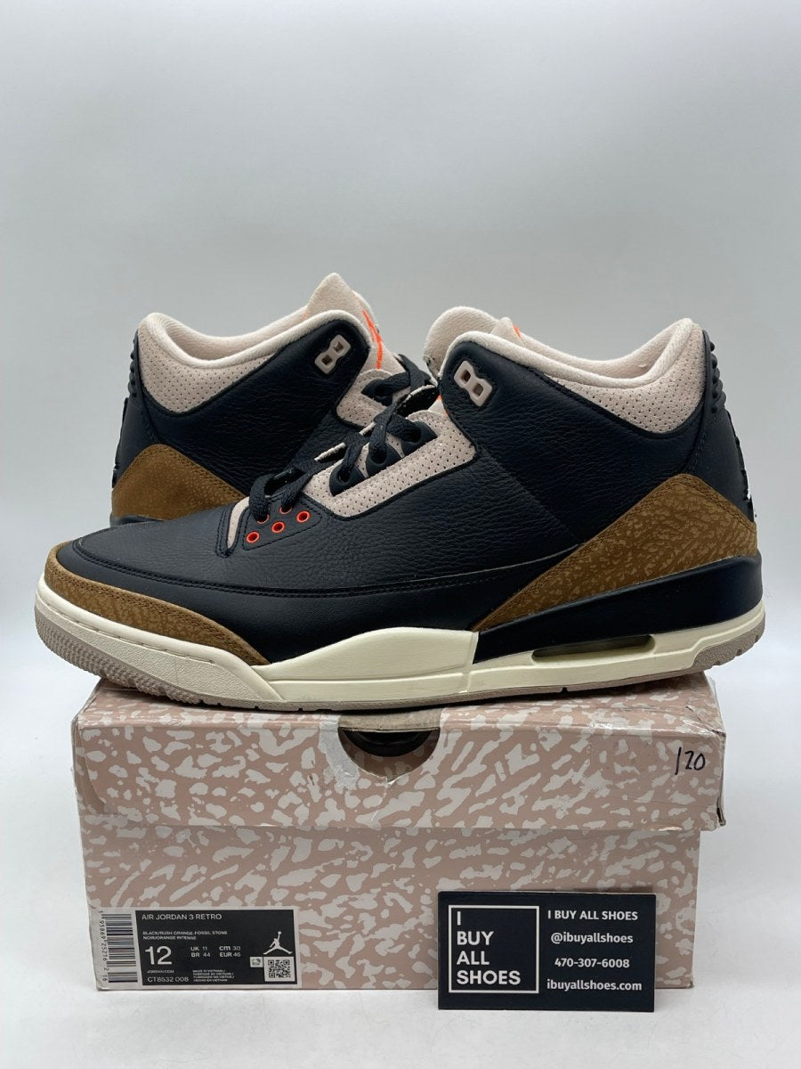 Jordan 3 Retro Desert Elephant 12 (Moderately Worn Pre-Owned) - Image 1