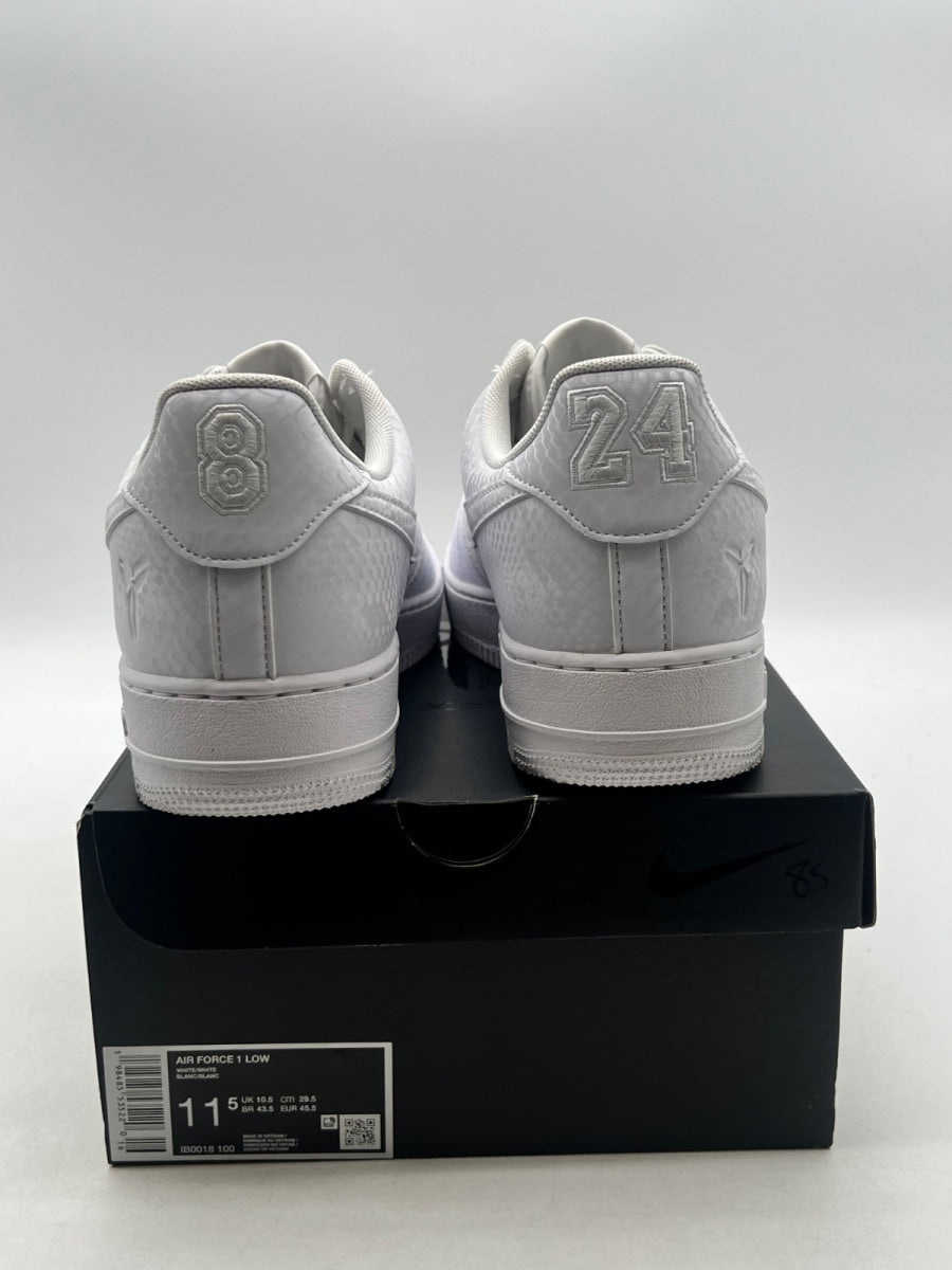 Nike Air Force 1 Low Kobe Bryant Forever White 11.5 (Lightly Worn Pre-Owned)NikeWhite/White - Image 6