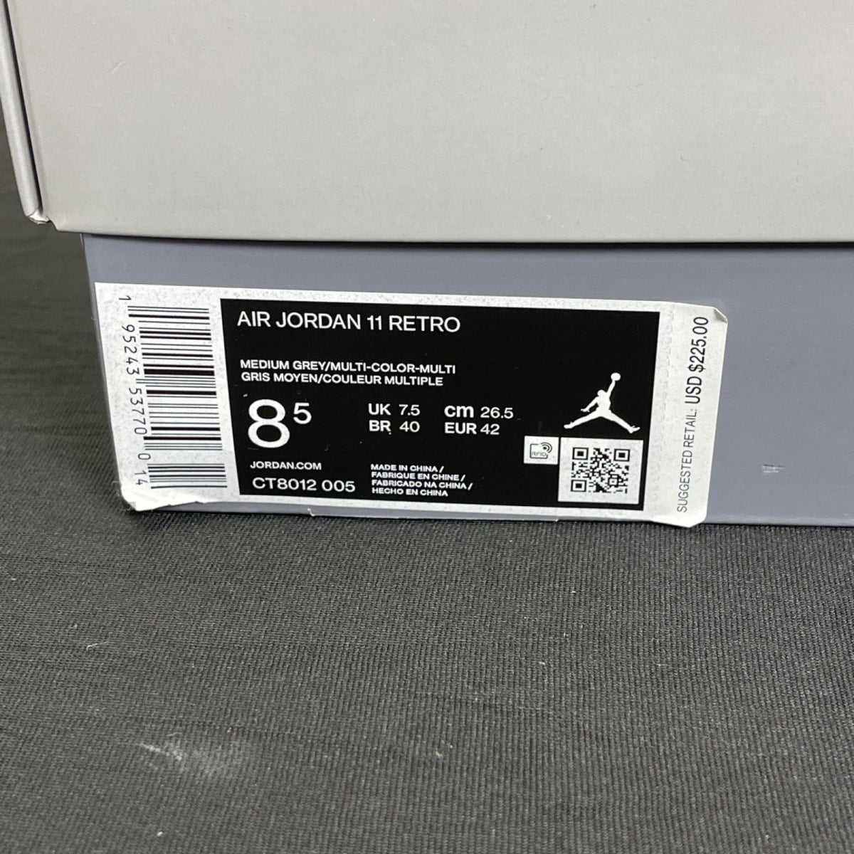 Jordan 11 Retro Cool Grey (2021) 8.5 (Moderately Worn Pre-Owned)JordanMedium Grey/Multi-Color/Multi-Color - Image 7