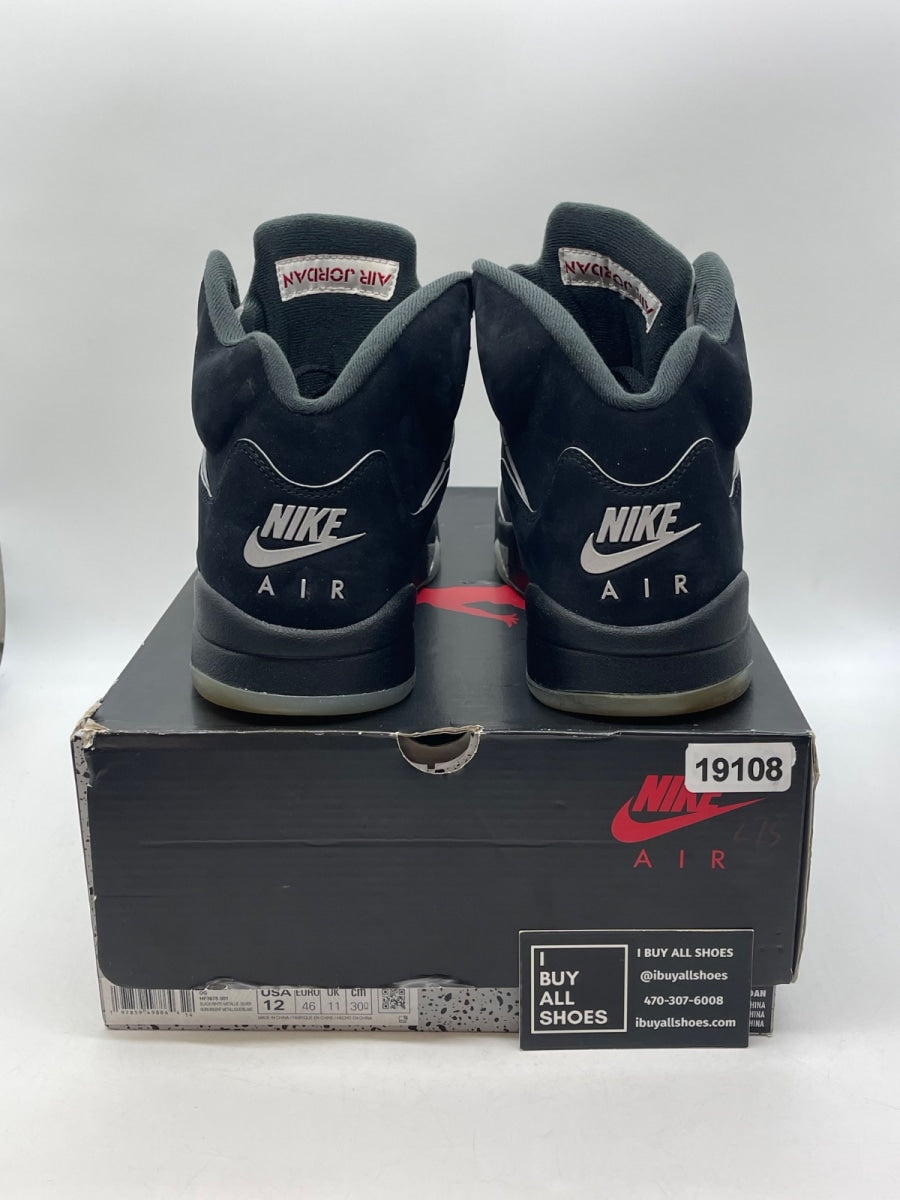 Jordan 5 Retro OG Black Metallic Reimagined 12 (Moderately Worn Pre-Owned) - Image 3