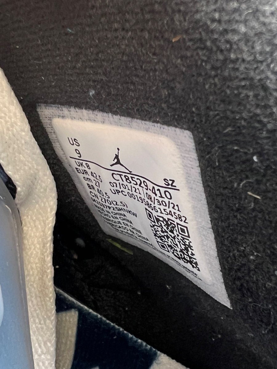 Jordan 6 Retro UNC White 9 (Lightly Worn Pre-Owned) - Image 7
