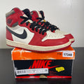 Jordan 1 Retro High OG Chicago Lost and Found 8 (Moderately Worn Pre-Owned)JordanVarsity Red/Black-Sail-Muslin - Image 1