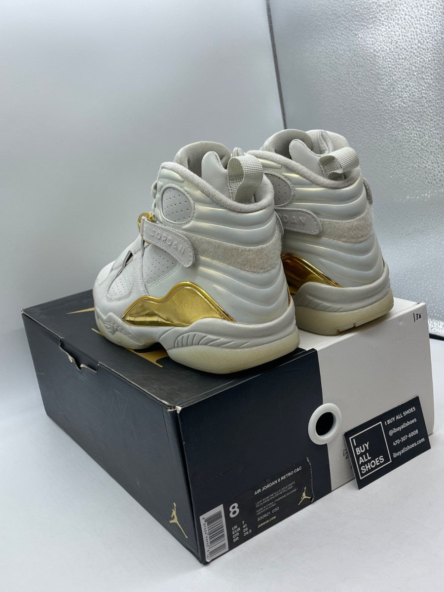 Jordan 8 Retro Champagne 8 (Moderately Worn Pre-Owned) - Image 4