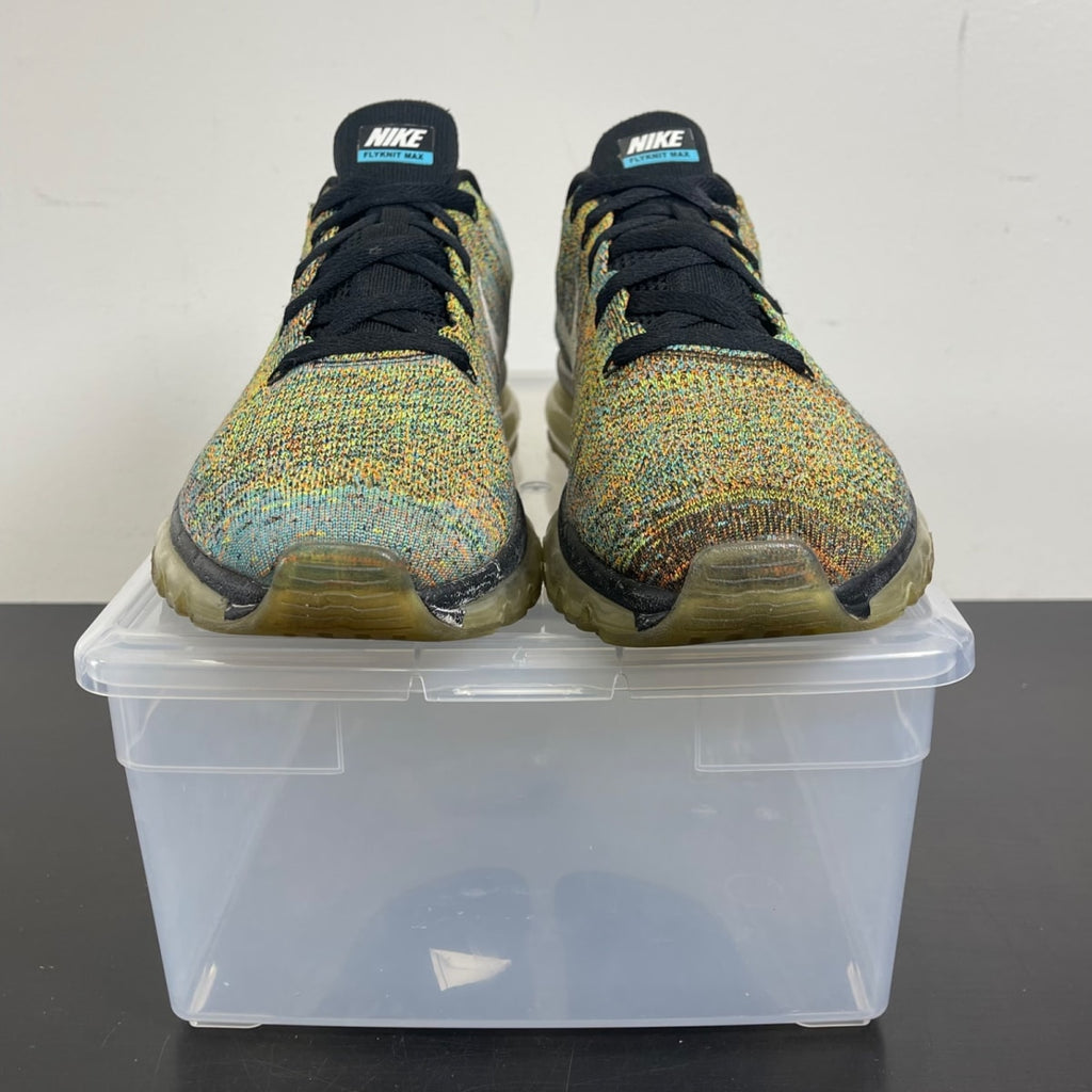 Nike Air Max 2015 Flyknit Multicolor 11.5 (Moderately Worn Pre-Owned)NikeBlack/Chlorine Blue-Total Orange-White - Image 2