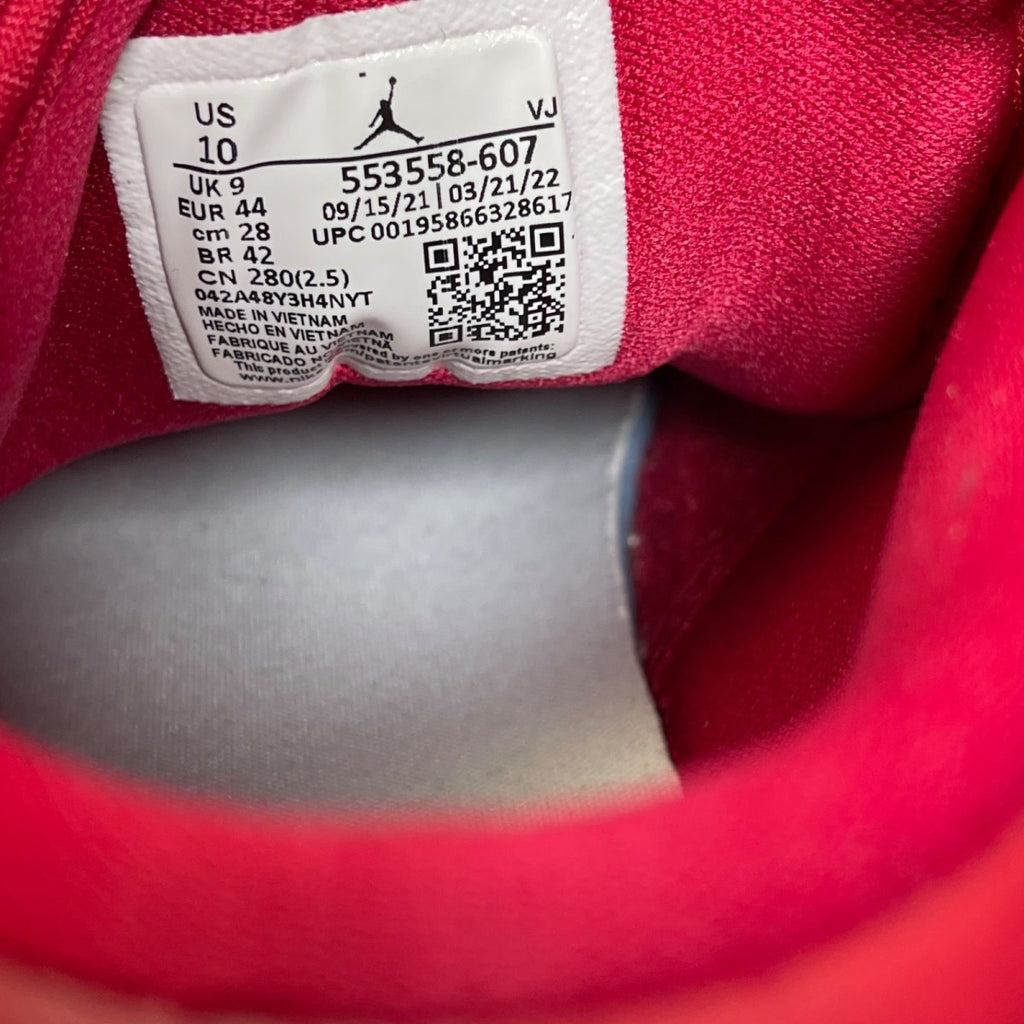 Jordan 1 Low Cardinal Red 10 (Moderately Worn Pre-Owned)JordanCardinal Red/White/Light Curry - Image 7
