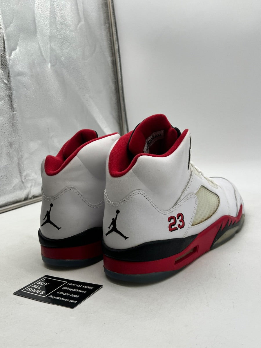 Jordan 5 Retro Fire Red Black Tongue (2013) 13 (Lightly Worn Pre-Owned) - Image 5