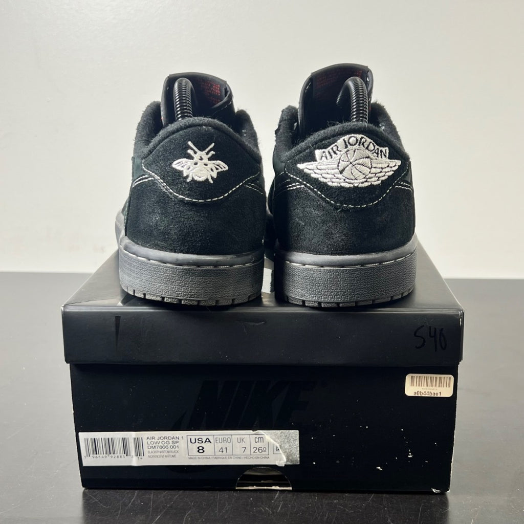 Jordan 1 Retro Low OG SP Travis Scott Black Phantom 8 (Moderately Worn Pre-Owned)JordanBlack/Phantom-Ale Brown-Racer Blue-Team Orange - Image 4