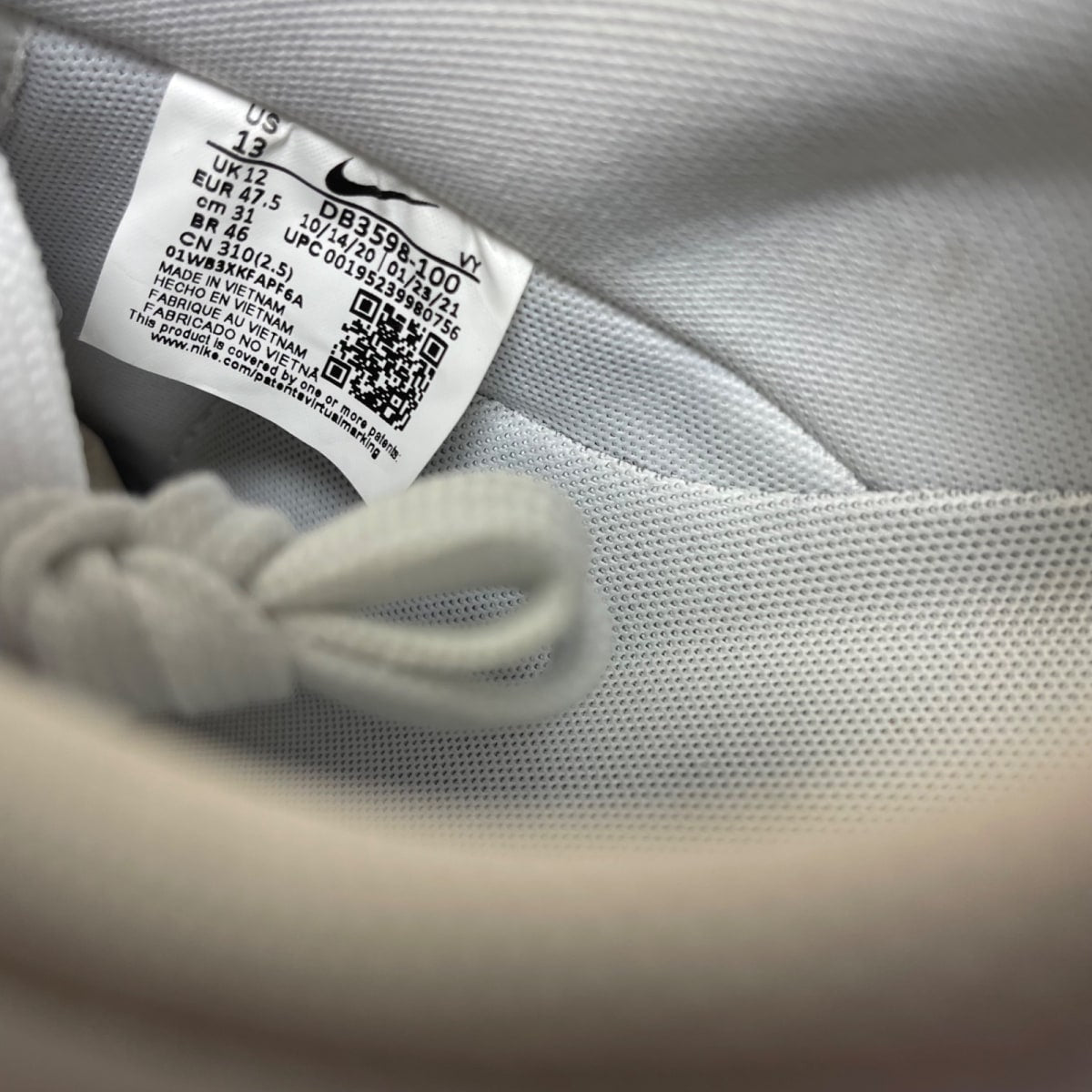 Nike Air Force 1 Flyleather Mayumi Yamase White 13 (Moderately Worn Pre-Owned)NikeWhite/White-White - Image 6