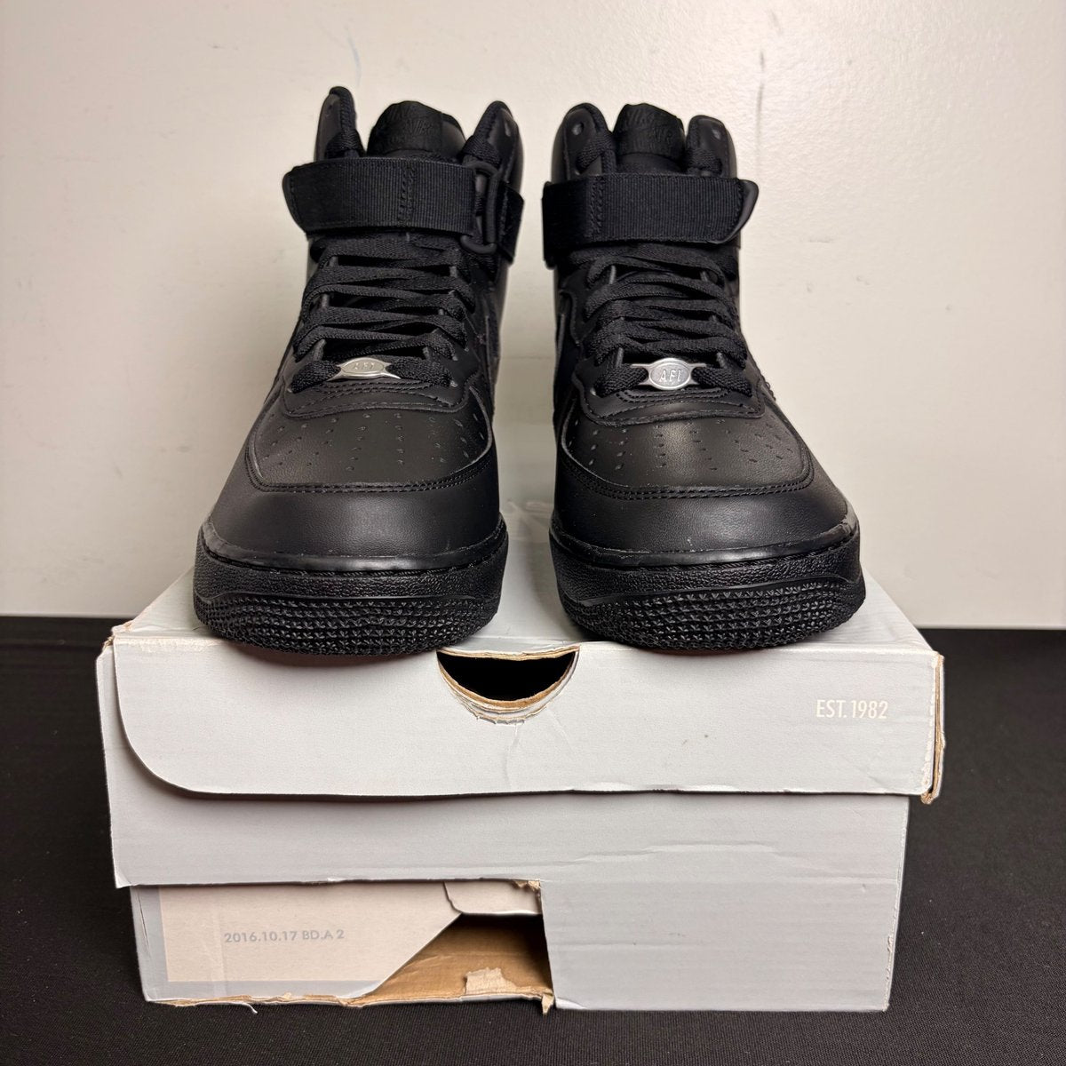 Nike Air Force 1 High Triple Black (Size 8) - Image 2