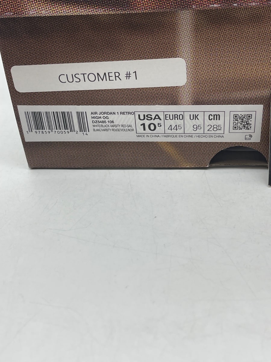 Jordan 1 Retro High OG Black Toe Reimagined 10.5 (Moderately Worn Pre-Owned) - Image 9