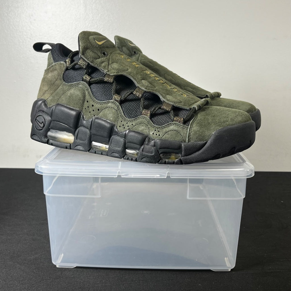 Nike Air More Money Currency Pack (USA) 9.5 (New Pre-Owned)NikeSequoia/Metallic Gold-Black - Image 1