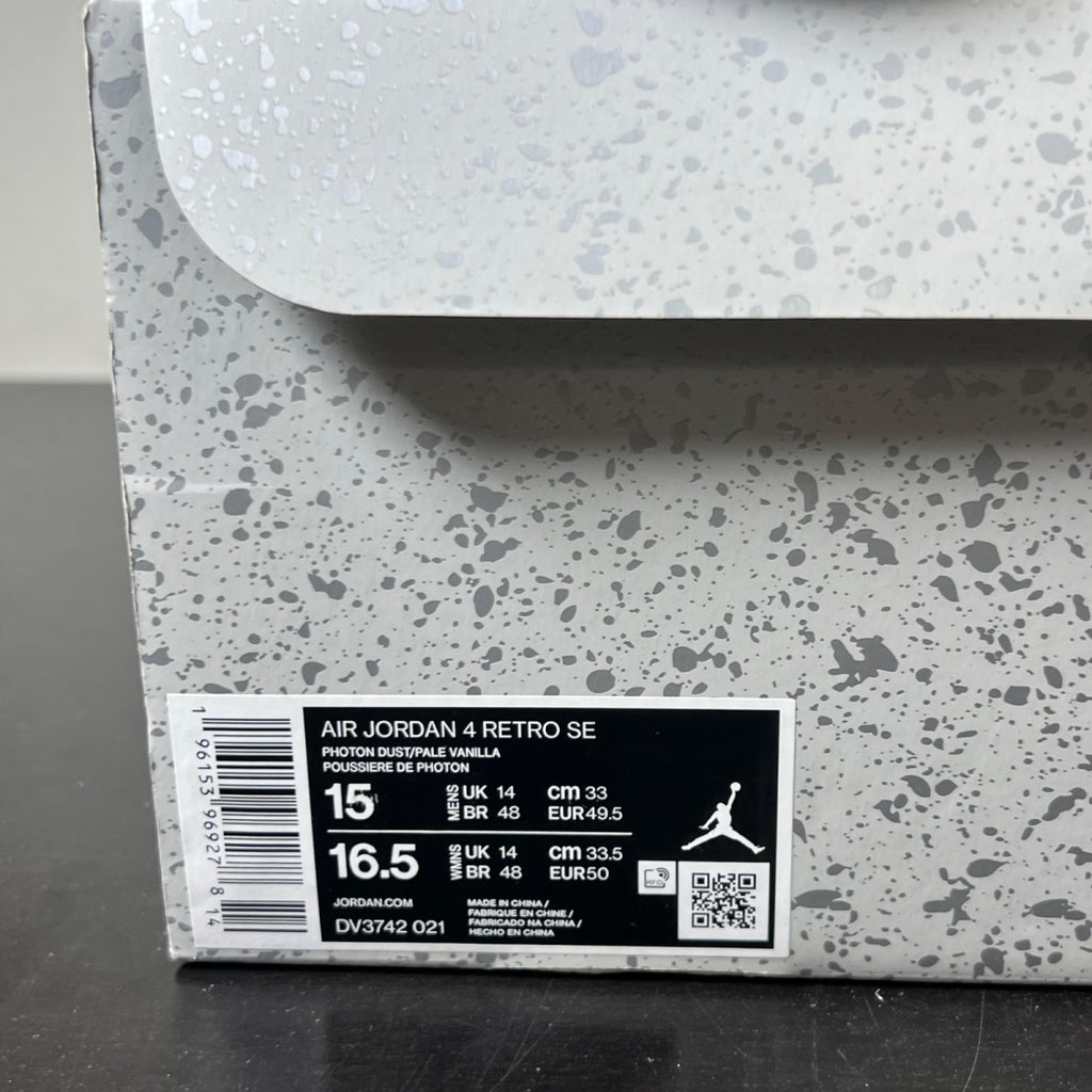 Jordan 4 Retro SE Craft Photon Dust 15 (Lightly Worn Pre-Owned)JordanPhoton Dust/Pale Vanilla/Off White/Grey Fog/Flat Pewter/Sail - Image 5