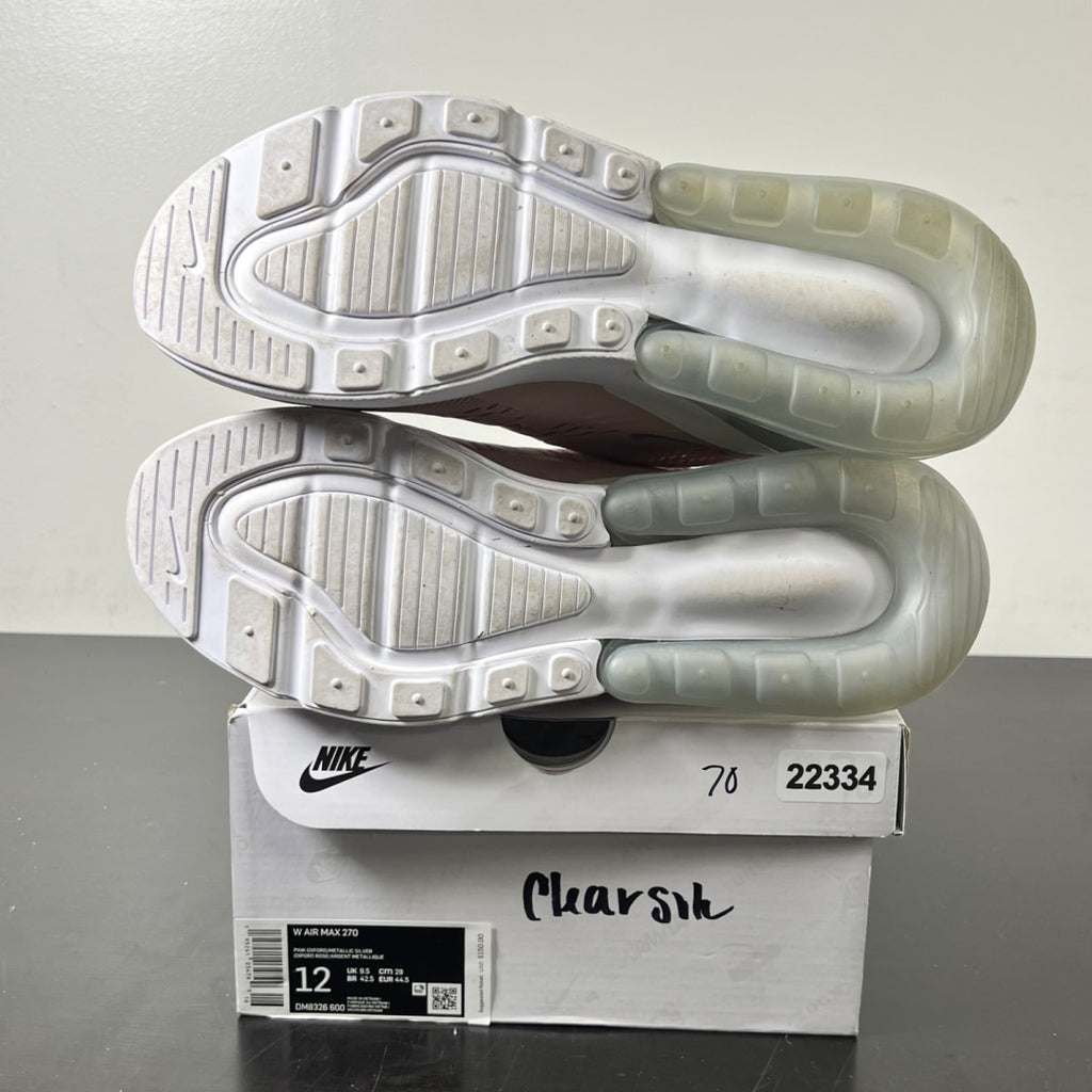 Nike Air Max 270 Pink Oxford (Women's) (Size 12W) - Image 5