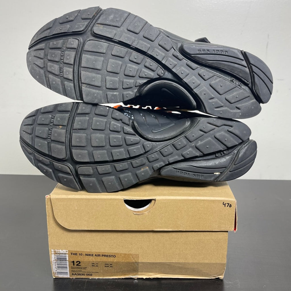 Nike Air Presto Off-White Black (2018) 12 (Moderately Worn Pre-Owned)NikeBlack/White-Cone - Image 5