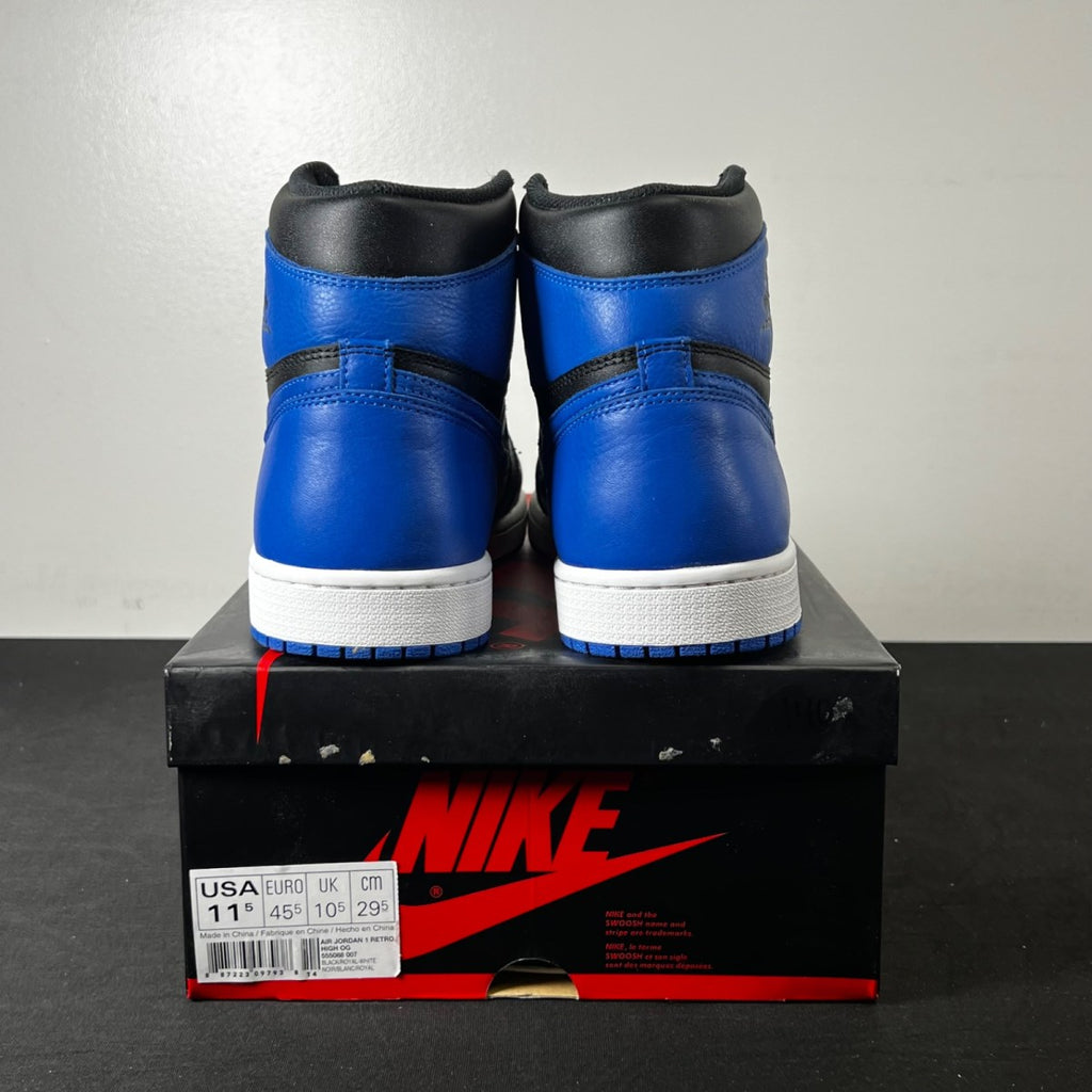 Jordan 1 Retro Royal (2017) 11.5 (Lightly Worn Pre-Owned)JordanBlack/Varsity Royal-White - Image 5