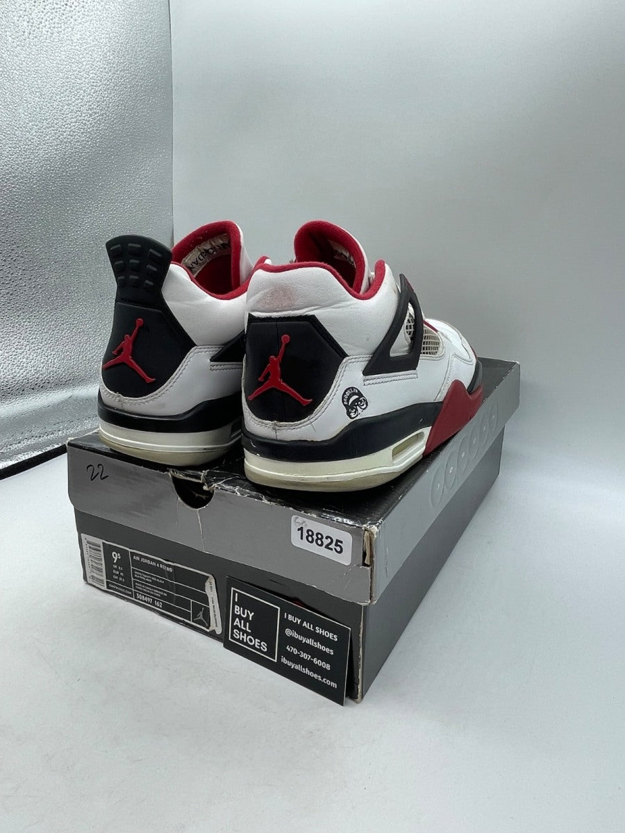 Jordan 4 Retro Fire Red Mars Blackmon 9.5 (Heavily Worn Pre-Owned) - Image 5