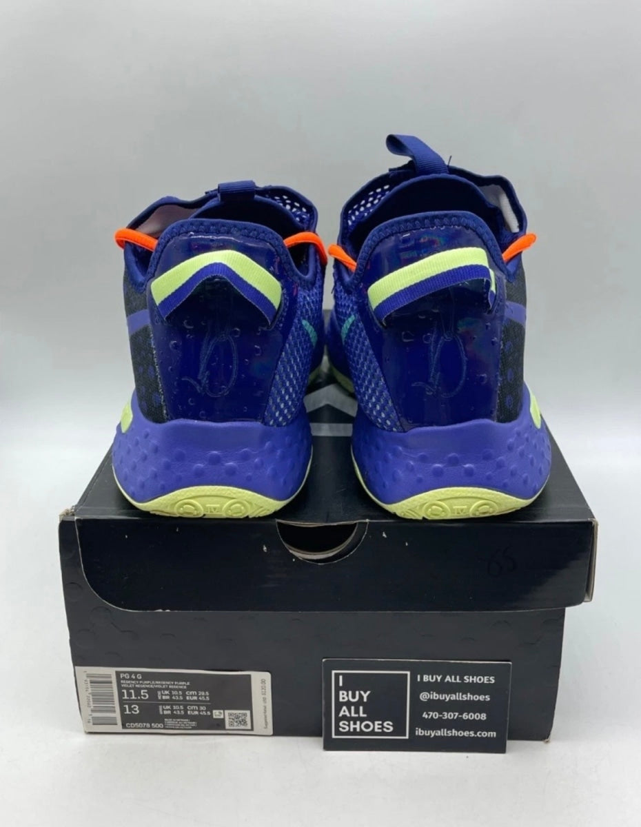 Nike PG 4 Gatorade 11.5 (Lightly Worn Pre-Owned)NikeRegency Purple/Barely Volt-Total Orange-Regency Purple - Image 3