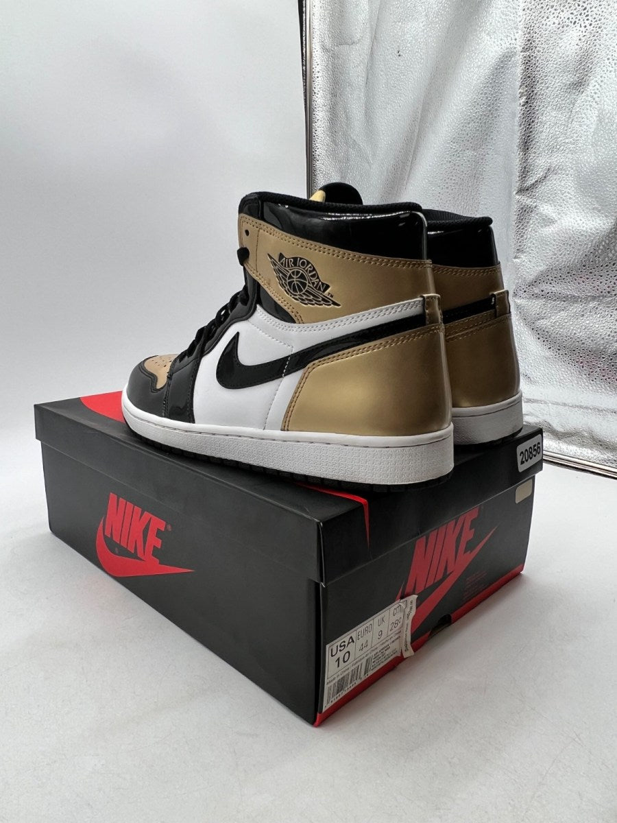 Jordan 1 Retro High NRG Patent Gold Toe 10 (Moderately Worn Pre-Owned) - Image 4