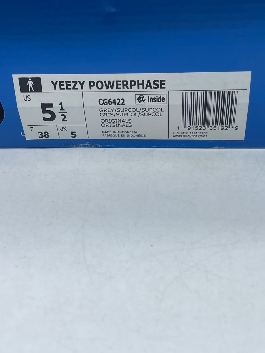 adidas Yeezy Powerphase Calabasas Grey 5.5 (Moderately Worn Pre-Owned) - Image 9