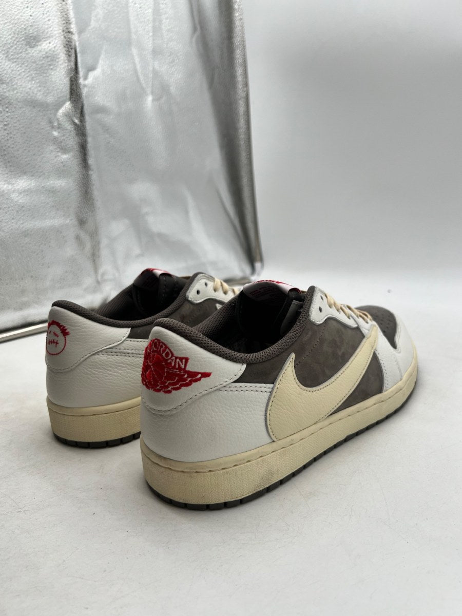 Jordan 1 Retro Low OG SP Travis Scott Reverse Mocha 13 (Lightly Worn Pre-Owned)JordanSail/University Red-Ridgerock - Image 3