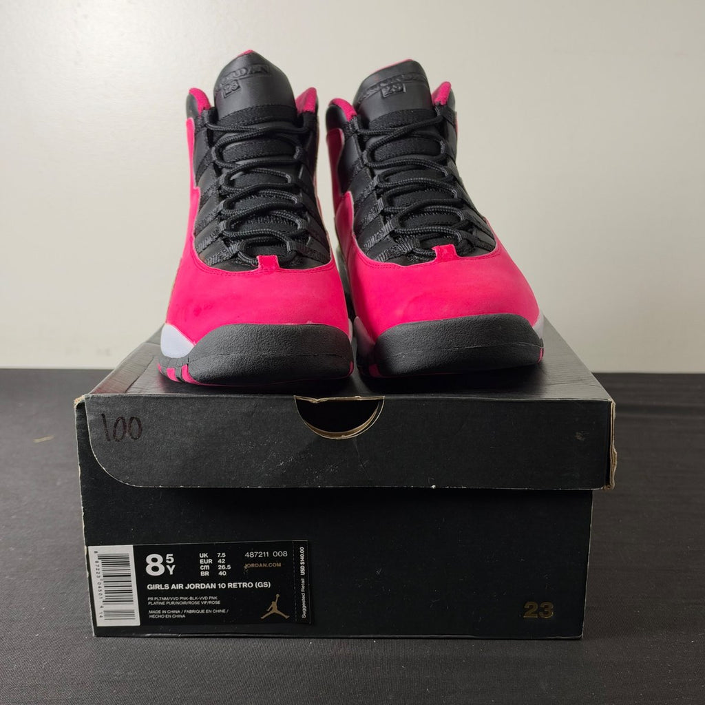 Jordan 10 Retro Vivid Pink (GS) (Size 8.5Y) - aux