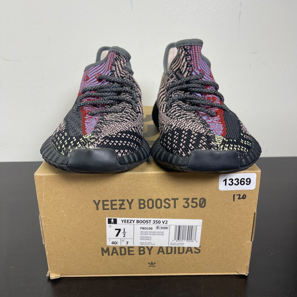 adidas Yeezy Boost 350 V2 Yecheil (Non-Reflective) 7.5 (Moderately Worn Pre-Owned)adidasYecheil/Yecheil/Yecheil - Image 2